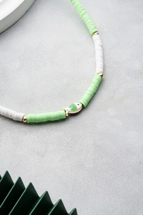 Heliophilia Silver Collar Multicolor con Colgante de Aleación